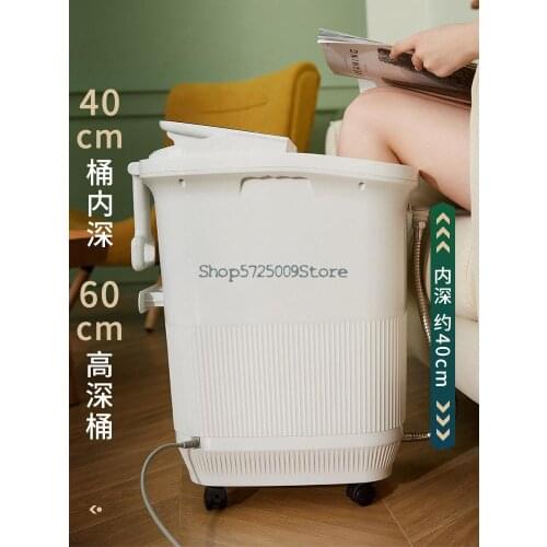 Foot Bath Full Automatic Heating Foot Bath Electric Thermostat Household Massage Deep Tub