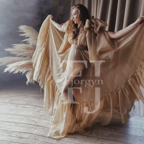 New Maternity Dresses for Photo Shoot vestido de mujer Custom Made Floor Length A-Line Pregnancy Dress for Evening Party Wear