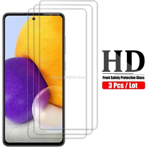 3 Pcs Screen Protective Glass For Samsung Galaxy A72 A42 A52 A51 A02S A12 A21S A31 A41 A71 A01 A11 A02 A21 A30S Protector Film