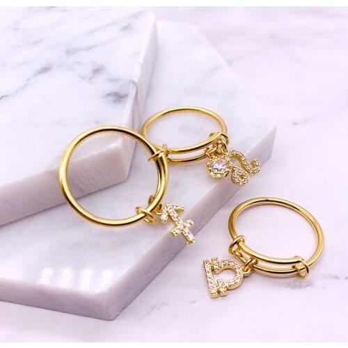 Crystal Ring Female Elegant Star Zodiac Sign 12 Constellation Rings for Women Statement Fashion Jewelry