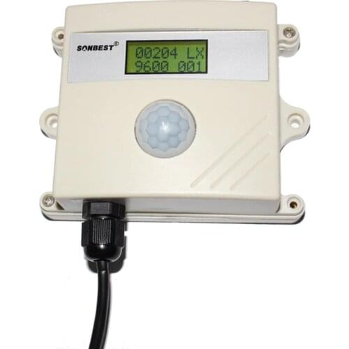 Liquid crystal display RS485 light intensity detector, light intensity sensor probe. Illuminance transmitter SD2160B