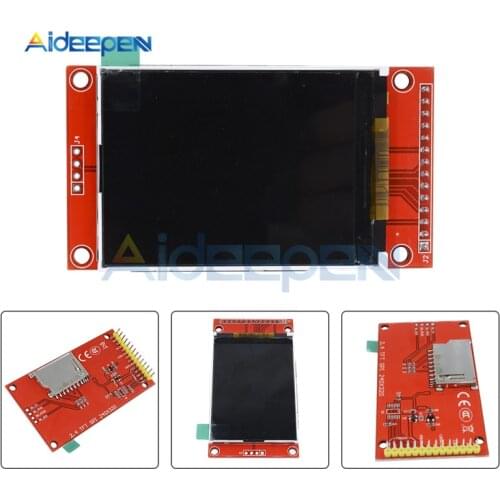 2.4 inch 240x320 SPI TFT LCD Serial Port Module 3.3V 5V PCB Adapter Micro SD Card ILI9341 2.4" LCD Display White LED For Arduino