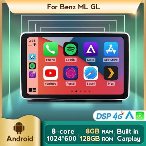 2021 New 8G+128G Wireless Carplay Android Car GPS Navigation Multimedia Player For Mercedes Benz ML-Class W166 2012-2015 GL X166