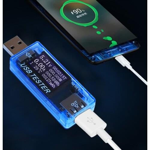 8 in 1 LCD USB Current Voltage Detector Charger Capacity Tester Meter Power Bank