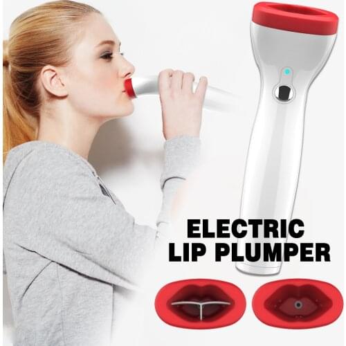 Automatic Lip Plumper Electric Fuller Lips Enhancer Intelligent Deflated Lip Plumpering Device Quick Sexy Lip Enlarger Tool