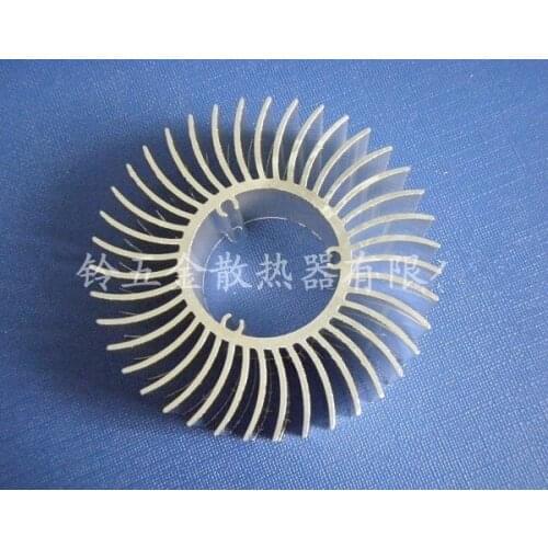 Free Ship10PCS High power pure aluminum sunflower radiator 60*27*20MM round LED lamp lighting heat dissipation aluminum radiator