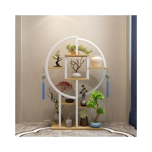 European-style flower stand ornaments living room green radish floor combination wrought iron shelf