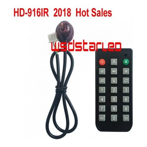 HD-916IR HUIDU IR remote LED controller Only support HD HUIDU Single & Dual color LED sign controller 2020 Hot Sales