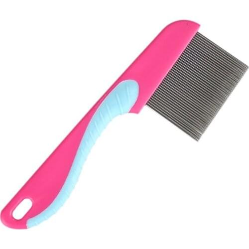 Pet Dog Cat Hair Grooming Combs For Small Dogs Cats Hair Grooming Removing Stainless Steel Single Row Comb