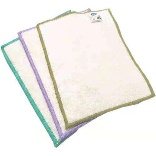 Bamboo fiber dish towels are not easy to stain oil rags, lazy rags, absorbent kitchen scouring pads, thickened