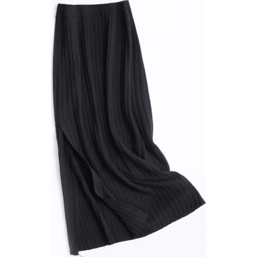 JEYONGZOO Slit Pencil Skirts