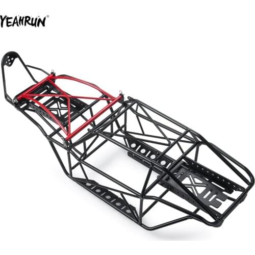 YEAHRUN Metal Steel Roll Cage Chassis Full Tube Frame Body Shell For 1/10 Axial AXI03004 (Capra) RC Crawler Car Upgrade Parts