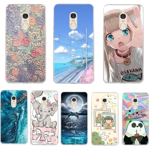 Soft Silicone 5.5'' For Xiaomi Redmi Note 4X 4 Global Version Case Cover Painting TPU Phone For Redmi Note 4 Cases Funda cat