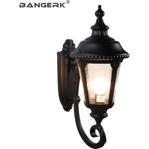 Retro European Outdoor Garden Wall light Waterproof LED Lamps Wall Sconce Lighting Porch Balcony Aisle Aluminum Luminaire