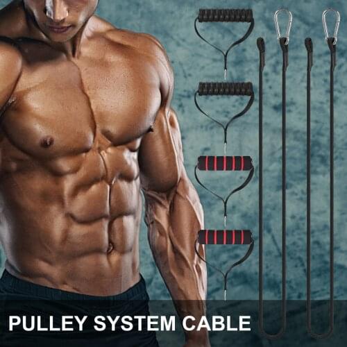 Pulley system cable tear-resistant fitness rope, used for arm biceps triceps rope machine exercise fitness muscle trainer
