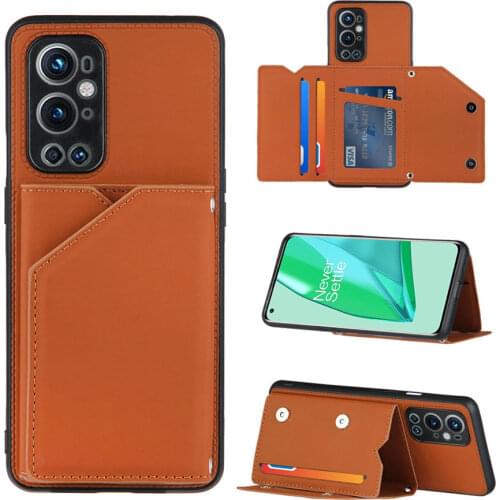 For Oneplus 9 Pro Luxury Leather Card Slot Case for Oneplus 9 Back Cover One Plus 9 Pro Shell OnePlus 9 Pro Shockproof Case