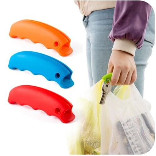 1PC Bag Carrying Handle Tools Silicone Knob Relaxed Carry Shopping Handle Bag Clips Handler Kitchen Tools