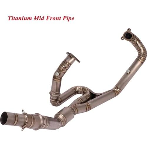 For KTM 1050 1090 1190 1290 ADVENTURE Motorcycle Titanium Mid Front Header Link Pipe for Modified Muffler Original Exhaust Tips