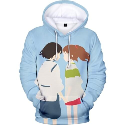 Hot Anime Spirited Away 3D Hoodie Women/Men Fashion Hoodies Casual Harajuku Sweatshirt 3D Print Spirited Away Pullover Hooded