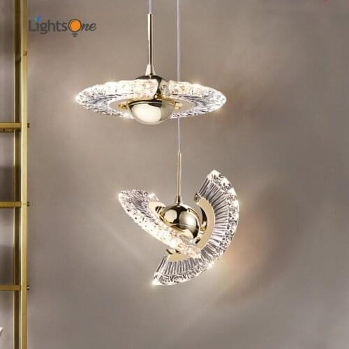 UFO bedside small pendant lamps creative personality bar bedroom light luxury pendant light