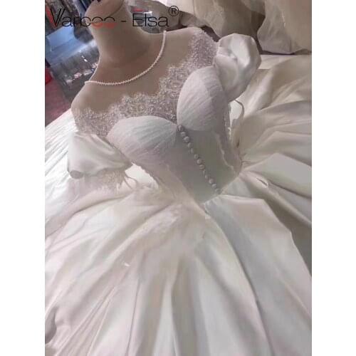 VARBOO_ELSA Satin Wedding Dresses
