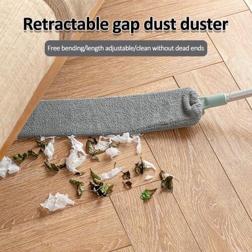 Magic Microfibre Duster Bedside Dust Brush Long Handle Mop Sweep Artifact Household Bed Bottom Gap Clean Fur Hair Sweeping Dusty