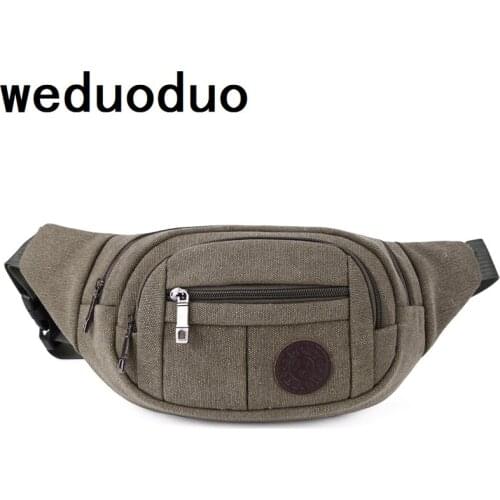 Weduoduo 2019 Fanny Pack Men Waist Bags for Men Fashion Cigarette Phone Case Money Belt for Travel Security Wallet Purse