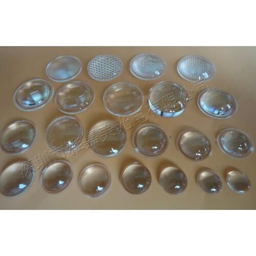 10pcs PMMA Optical Lens 7.6MM and 19.3MM Flat Convex Lens High Power LED Lens