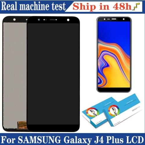 100% Original 6.0'' AMOLED Display for Samsung Galaxy J4+ 2018 J4 Plus J415 J415F J410 Full LCD Touch Screen Repair Parts