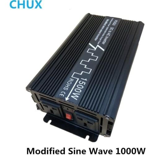 1000W Modified Sine Wave Inverter Surge Power 2000W Off grid DC 12V 24V to AC 110V 220V Smart Series Solar Power Inverter