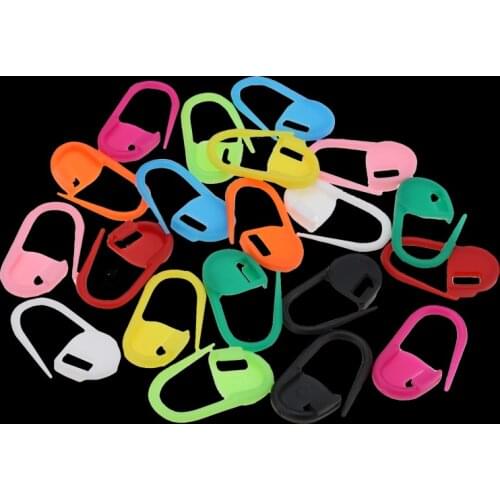 50Pcs/Set Plastic Knit Stitch Knitting Needles Crochet Hook Plastic Markers Needle Clip Craft Knitting Crochet Locking Stitch