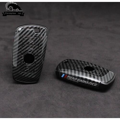 Performance Carbon fiber Car Key Case For BMW F20 F30 G20 f31 F34 F10 F18 G30 X3 F25 X4 M3 M4 1 3 5 Series Car Styling Key Shell