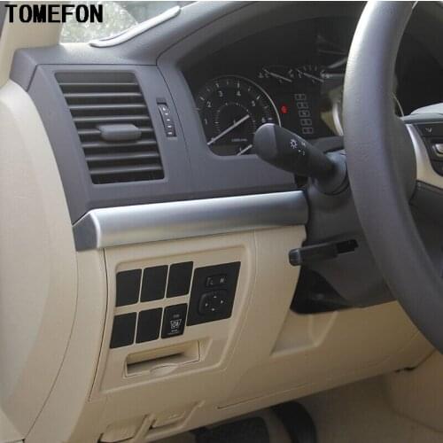 For Toyota Land Cruiser LC200 2008 - 2016 2017 For LEFT-Hand Drive ONLY ABS Chrome Front Center Control Decorative Cover Trims