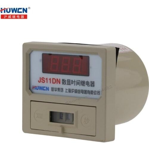 Electronic Digital time relay 99.9S AC 110V 220V 380V DC 24V repeat cycle General purpose JS11DN Screw Pin Timer relays