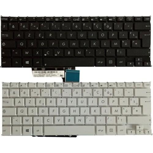 French Laptop Keyboard for ASUS F200 F200CA F200LA F200MA X200 X200C X200CA X200L X200LA X200M X200MA R202CA R202LA white/black