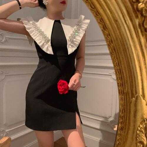 High-end customization 2021 summer new heavy industry limited light luxury version Thai-style lotus leaf celebrity temperament d