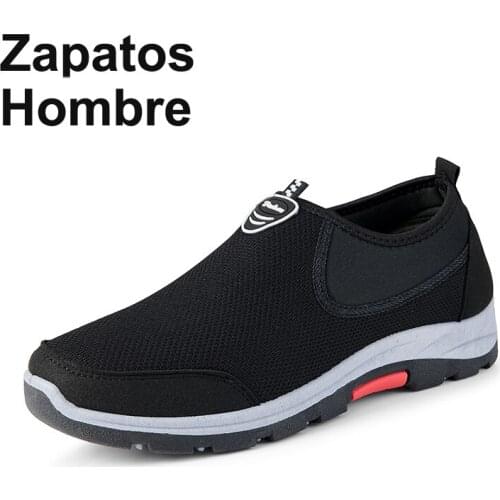 Summer Mesh Men Shoes Lightweight Sneakers Men Fashion Casual Walking Shoes Breathable Slip on Mens Loafers Zapatillas Hombre 45