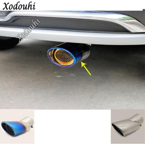 For Skoda Kodiaq 2017 2018 2019 2020 Car Styling Cover Muffler Outside End Pipe Dedicate Stainless Steel Exhaust Tip Tail Outlet