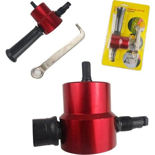 160A Double Head Cutter Sheet Metal Nibbler Cutting Accessories Electric / Pneumatic Power Drill Tools Attachment