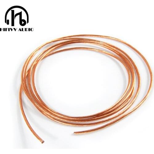 Hifivv audio hifi cable Single crystal copper wire signal wire horn wire power wire base 7N OCC 22AWG cable