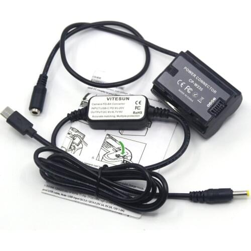 PD Power Adapter USB Type C Cable +NP-W235 Dummy Battery CP-W235 DC Coupler for FUJIFILM X-T4 XT4 Digital Cameras