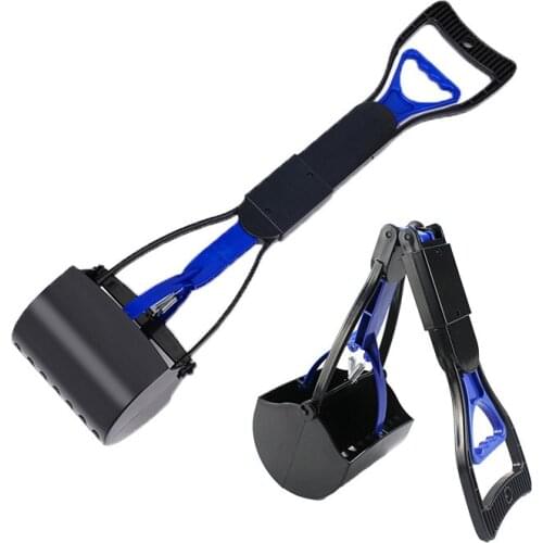 Pet Dog Long-handled Plastic Dog Shit Picker Up Pet Poop Scoop Feces Pooper Scooper