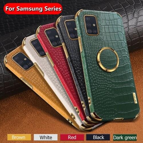 Zeallion For Samsung Galaxy A51 A71 A02S S21 Ultra S20 Plus Note20 Soft TPU PU Leather Cover Protection Shockproof case