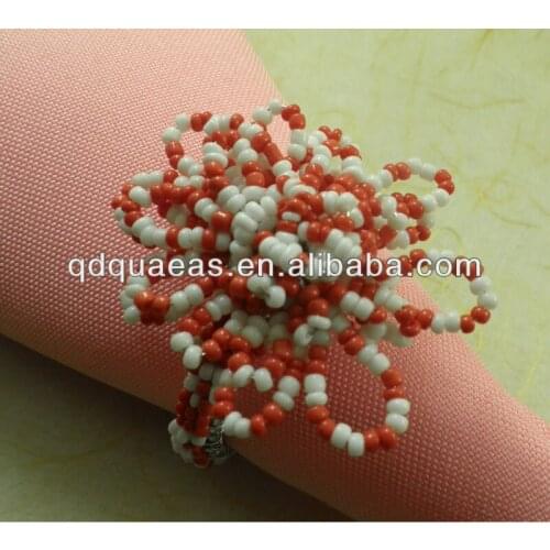 Clear acrylic napkin rings