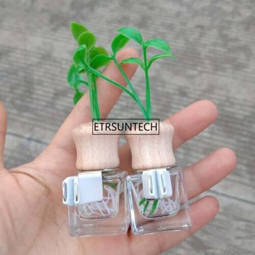 100pcs Car Outlet Empty Perfume Bottle Transparent Car Vents Deodorant Air Conditioning Perfume Bottle F2519