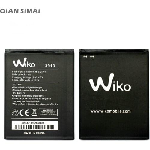 QiAN SiMAi New 2500mAh Replacement Battery For WIKO 3913 LENNY4 LENNY 4 Mobile Phone