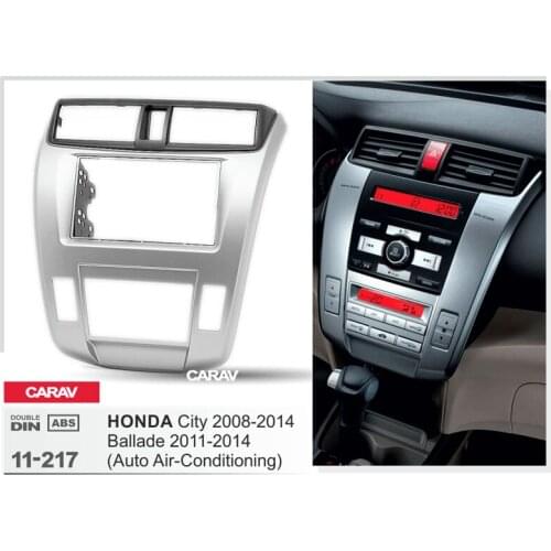 Radio Fascia for HONDA City Ballade Auto Air-Conditioning Double Din Radio DVD Stereo CD Panel Dash Mount CARAV 11-217