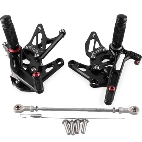 Adjustable CNC Motorcycle Rearset Foot Pegs Footrest For Suzuki Hayabusa GSX1300R 1999 2000 2001 2002 2003 2004 2005 2006 2007