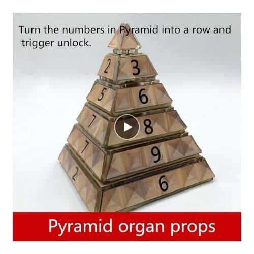 Real life games escape room props Pyramid unlock organ props Suitable for Egyptian pharaohs theme chamber layout