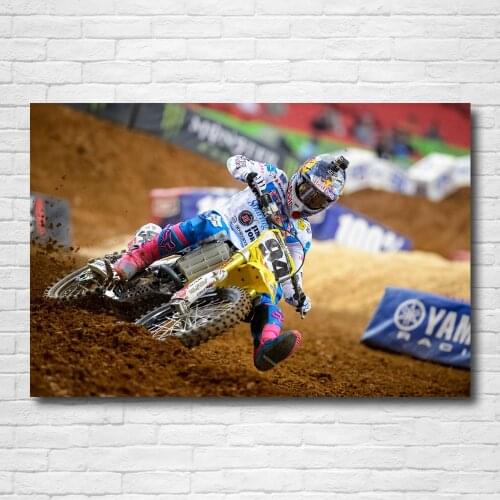 Supercross Motorbike Dirtbike Motorcycle Race Racing Sport Posters Canvas Prints Wall Art Painting for Living Room Decor
